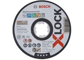 Bosch Disc X-LOCK Multi Material 115x1x22.23 pentru taieturi drepte ACS 60 V BF