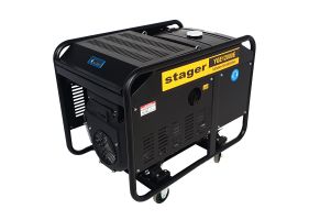 Stager YGE12000E Generator open frame 10.0kW, monofazat, benzina, pornire electrica
